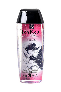 Лубрикант Shunga Toko Aroma, клубника и шампанское, на водной основе, 165мл.