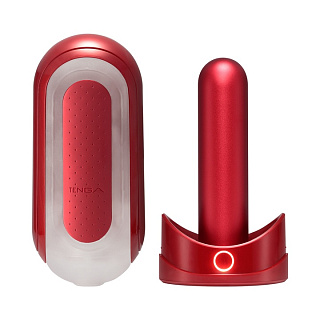 Мастурбатор с подогревом Tenga Flip Zero Red Warmer красный 18 см