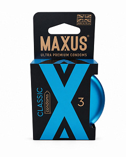 Презервативы MAXUS Classic №3 в железном кейсе, классические X-Edition, 3 шт