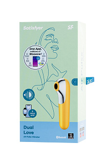 Вакуумный клиторальный стимулятор Satisfyer Dual Love желтый