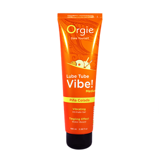 Лубрикант с эффектом вибрации на водной основе Orgie Lube Tube Vibe Medium Pina Colada, 100мл