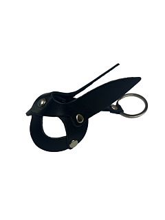 Брелок кожаный в виде зайца