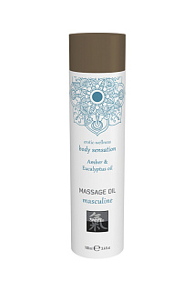 Массажное масло masculine - Амбра и масло эвкалипта, 100мл.