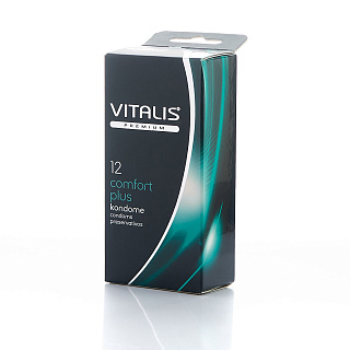 Презервативы Vitalis Premium comfort plus контурные анатомической формы №12