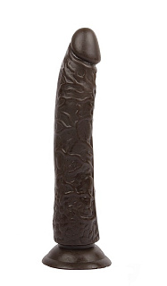 Фаллоимитатор Erowoman realistic, 19 см, Ø 3,2 см, коричневый