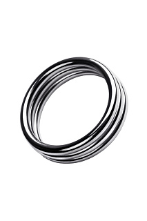 Кольцо на пенис,TOYFA Metal, серебристое