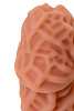 Насадка KOKOS с дополнительной стимуляцией, реалистичная,TPE, телесный, L 12,7 см, Ø 3,7 см