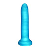 Фаллоимитатор из жидкого силикона, голубой, Ø 3,3 см, L 17 см