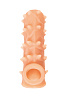 Насадка KOKOS реалистичная с дополнительной стимуляцией, TPE, L 12 см, Ø 4,4 см