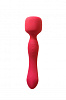 Нагревающийся вибромассажер Wand красный