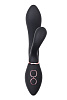 Вибратор с клиторальным стимулятором WANAME D-SPLASH Thunder, силикон, черный, 24,2 см