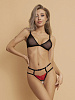 Интригующие красные трусики с доступом и лентами (Easy to love) L/XL 46-48