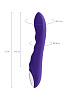 Нереалистичный вибратор LEROINA by TOYFA Syrin, силикон, фиолетовый, 21см