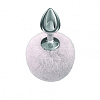 Анальная Пробка с Хвостом Diamond Twinkle White