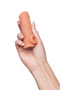 Насадка реалистичная KOKOS NUDE SLEEVE с дополнительной стимуляцией, TPE, телесная, L 10 см Ø 3,5 см