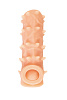 Насадка на пенис Kokos NS 006 L с шипами L 14 cм, Ø 4,4 см
