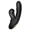 04377 Вибратор с возвратно-поступательными движениями, вакуумом и приложением BeYourLover Fatima, черный (Гарантия - 12 месяцев)