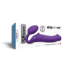 Вибрострапон Strap-On-Me с 3 моторами, фиолетовый L, L 17 см, Ø 4,2 см
