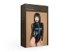Боди с молнией до поясницы из материала wet look My Shadow S-M