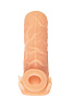 Насадка KOKOS реалистичная с дополнительной стимуляцией, TPE, L 12 см, Ø 4,4 см