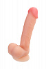 Фаллоимитатор RealStick Silicone Hugh J, 20,5 см, Ø 3,7 см, телесный
