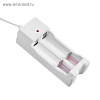 02817 Зарядное устройство LuazON UC-26, для 2-х аккум. АА или ААА, USB, ток заряда 250 мА, белое